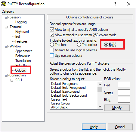 putty-settings